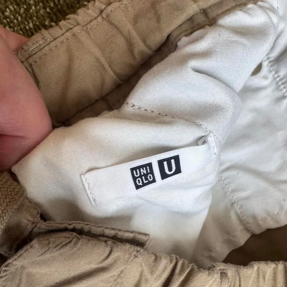 Uniqlo Women's Tan and Khaki Trousers